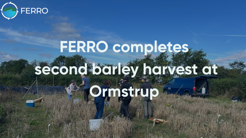 From lake restoration to the field: FERRO completes second barley harvest at Ormstrup